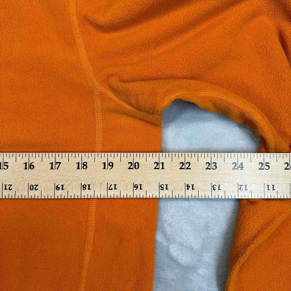 The North Face Fleece Mens M Orange TKA 100 Quarter Zip Pullover Sweater T183